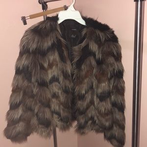 Faux fur coat